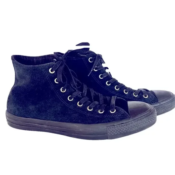 Converse | Shoes | Converse All Star Black Suede Leather  display picture 1